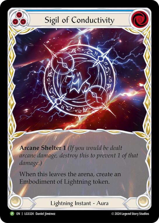 Sigil of Conductivity (Extended Art) [LGS324] (Promo)  Rainbow Foil | The CG Realm