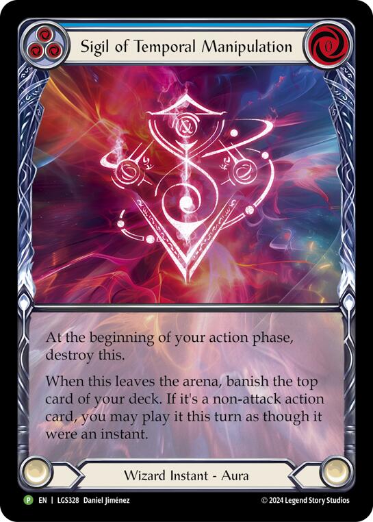 Sigil of Temporal Manipulation (Extended Art) [LGS328] (Promo)  Rainbow Foil | The CG Realm