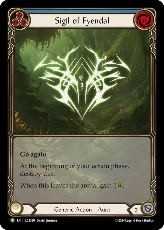 Sigil of Fyendal (Extended Art) [LGS330] (Promo)  Rainbow Foil | The CG Realm