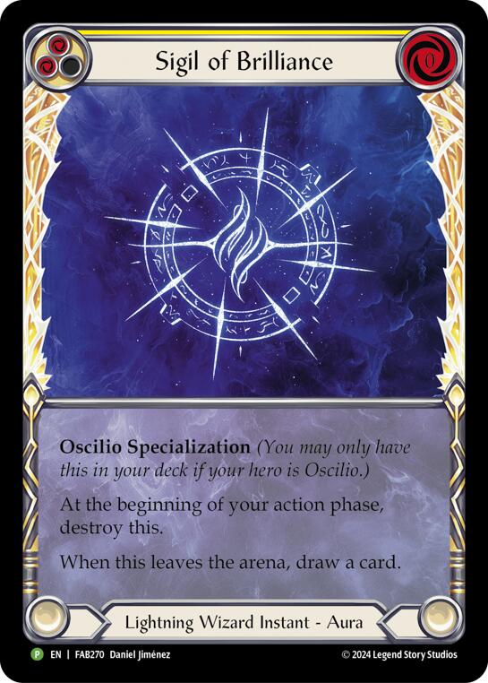 Sigil of Brilliance (Extended Art) [FAB270] (Promo)  Rainbow Foil | The CG Realm