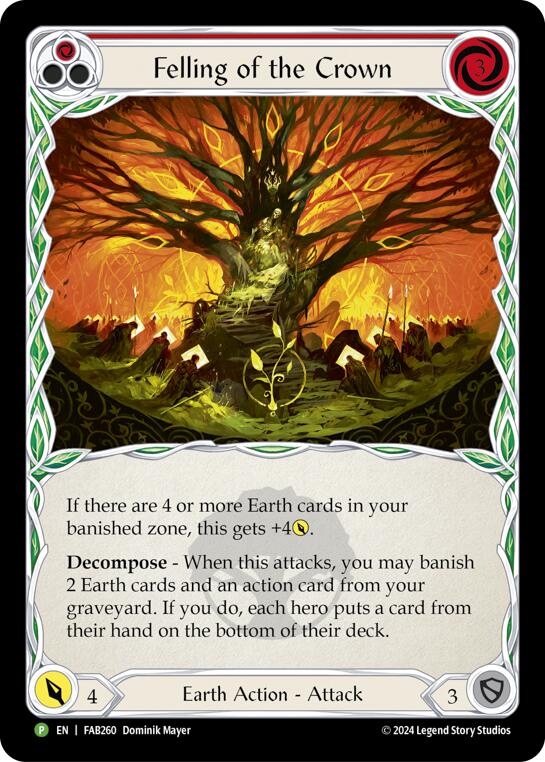 Felling of the Crown [FAB260] (Promo)  Cold Foil | The CG Realm