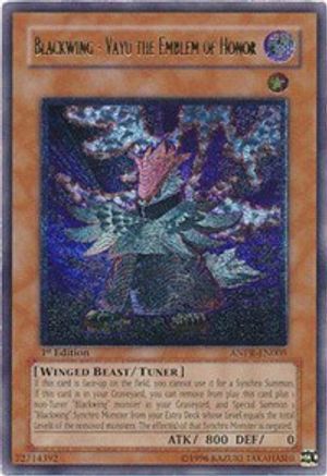 Blackwing - Vayu the Emblem of Honor (UTR) (ANPR-EN005) - Ancient Prophecy Unlimited