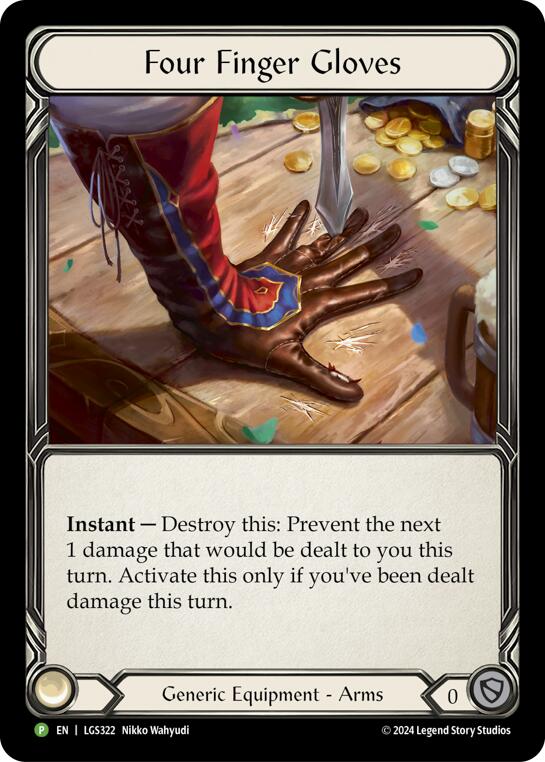 Four Finger Glove - LGS322 [LGS322] (Promo)  Rainbow Foil | The CG Realm