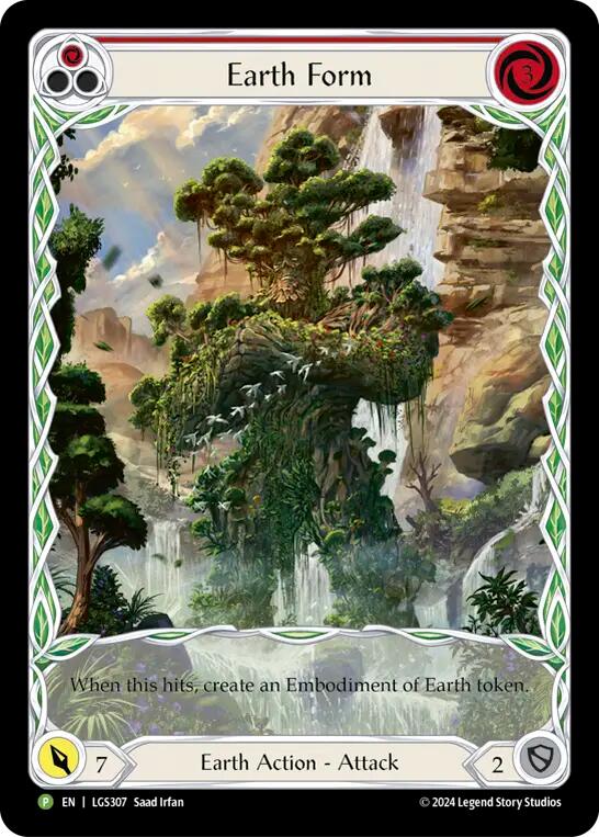 Earth Form (Red) [LGS307] (Promo)  Rainbow Foil | The CG Realm