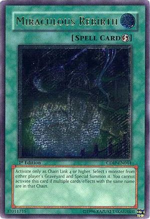 Miraculous Rebirth (UTR) (CDIP-EN044) - Cyberdark Impact Unlimited