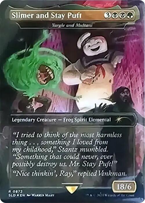 Slimer and Stay Puft - Yargle and Multani (Rainbow Foil) [Secret Lair Drop Series] | The CG Realm