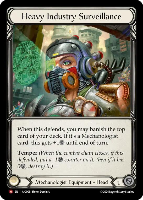 Heavy Industry Surveillance [AIO003] (Armory Deck: Dash)  Rainbow Foil | The CG Realm
