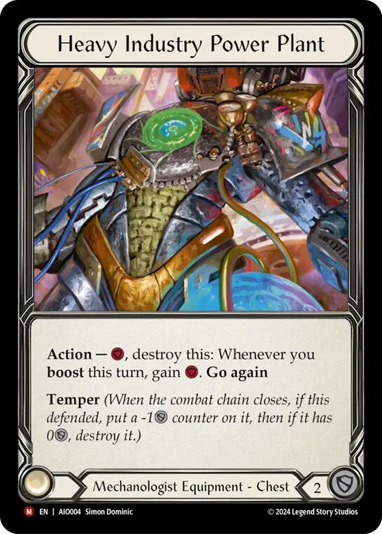 Heavy Industry Power Plant [AIO004] (Armory Deck: Dash)  Rainbow Foil | The CG Realm
