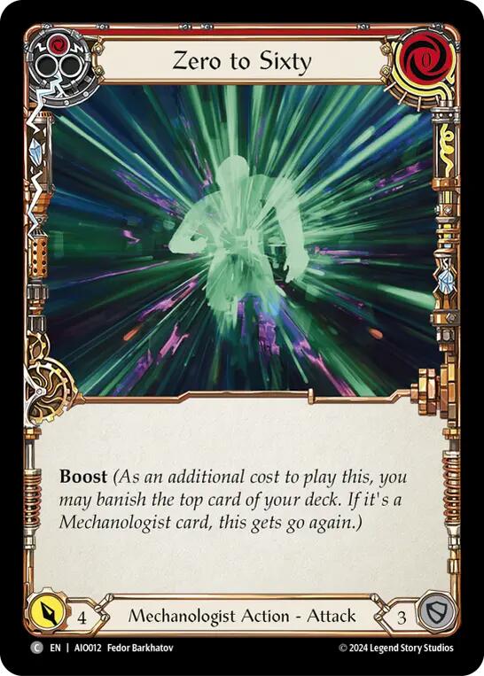 Zero to Sixty (Red) [AIO012] (Armory Deck: Dash) | The CG Realm