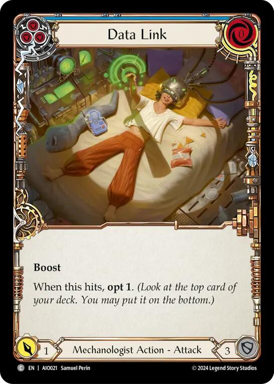 Data Link (Blue) [AIO021] (Armory Deck: Dash) | The CG Realm
