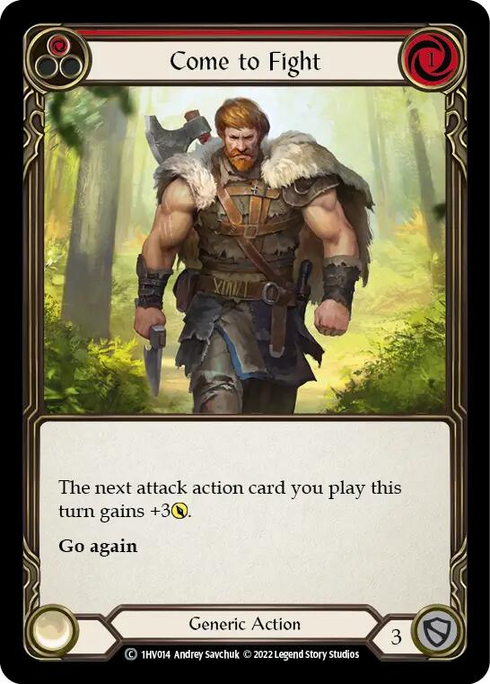 Come to Fight (Red) [1HV014] (Historic Pack 1 Blitz Deck Viserai) | The CG Realm
