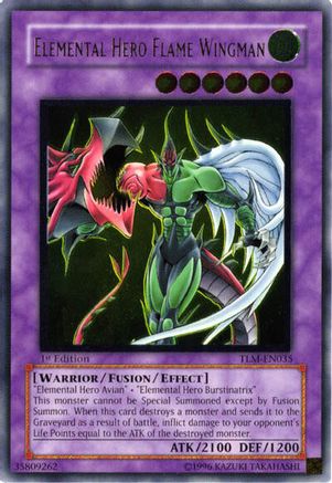 Elemental HERO Flame Wingman (UTR) (TLM-EN035) - The Lost Millennium Unlimited