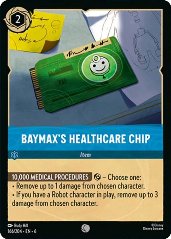 Baymax's Healthcare Chip (166/204) [Azurite Sea] | The CG Realm