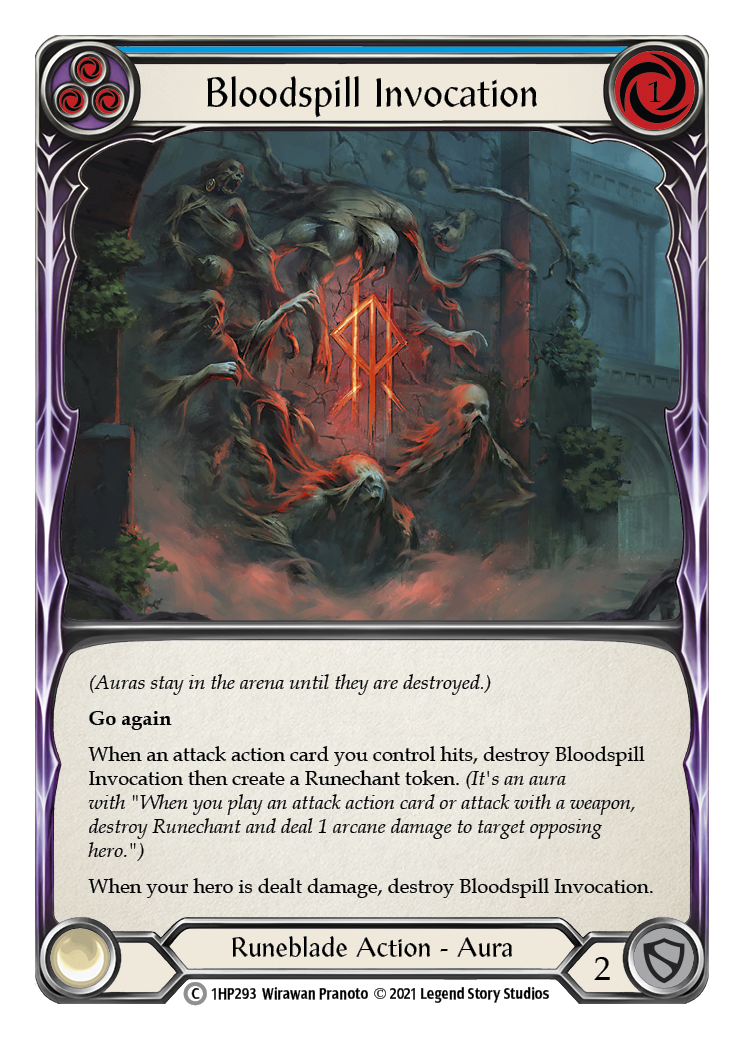 Bloodspill Invocation (Blue) [1HP293] (History Pack 1) | The CG Realm