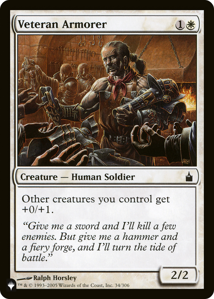 Veteran Armorer [The List] | The CG Realm
