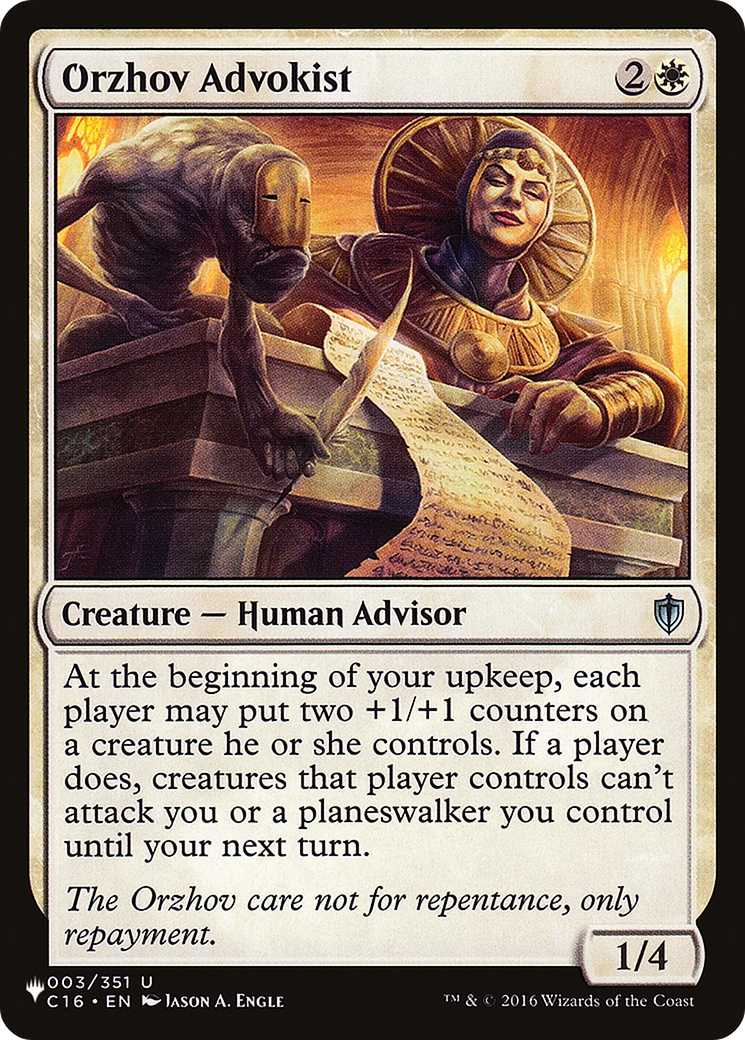 Orzhov Advokist [The List] | The CG Realm