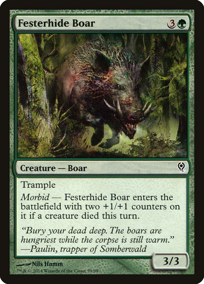 Festerhide Boar [Duel Decks: Jace vs. Vraska] | The CG Realm