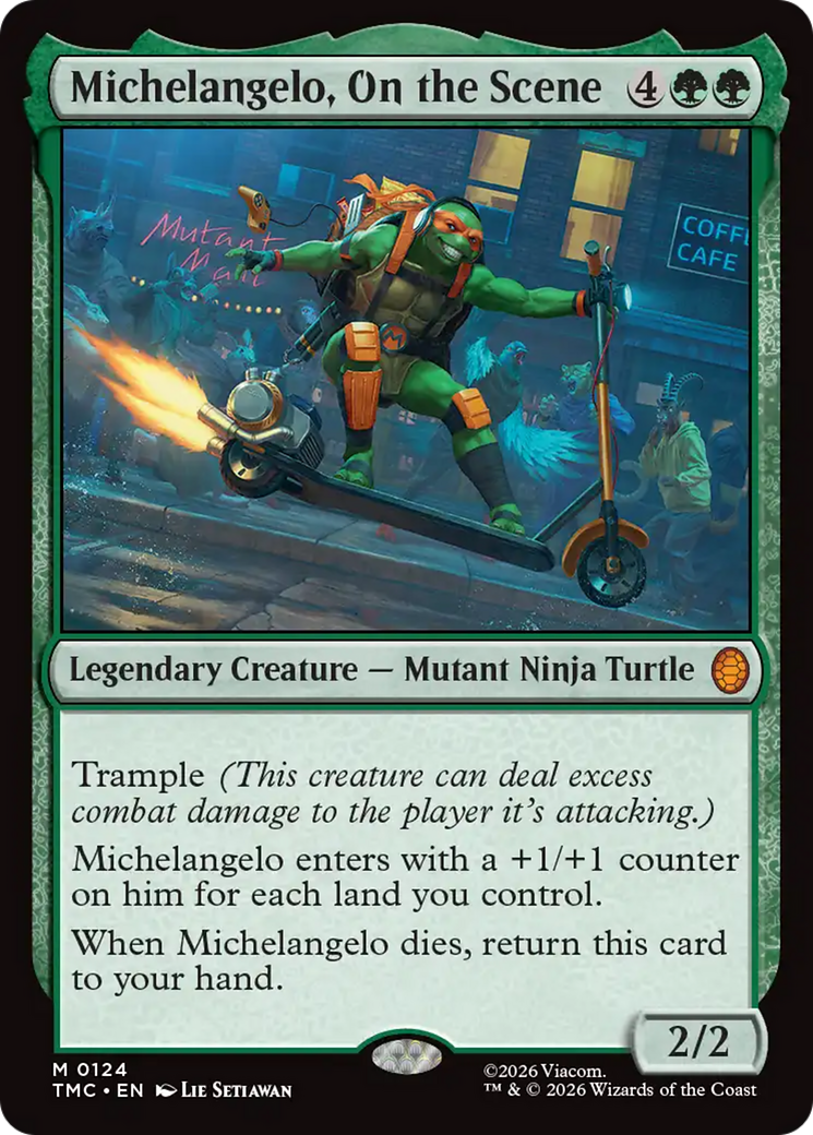 Michelangelo, On the Scene [Teenage Mutant Ninja Turtles Commander] | The CG Realm