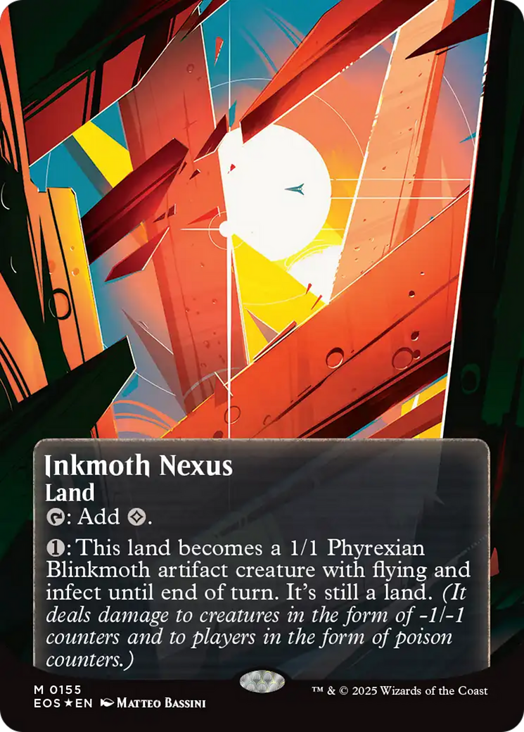 Inkmoth Nexus (0155) (Borderless) (Galaxy Foil) [Edge of Eternities: Stellar Sights] | The CG Realm