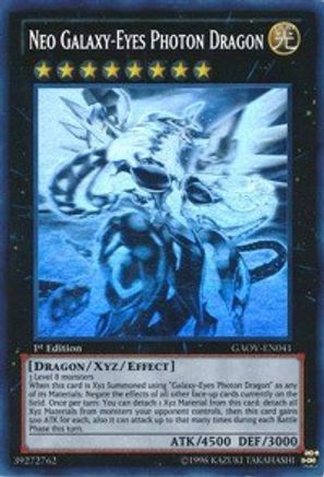 Neo Galaxy-Eyes Photon Dragon (Ghost Rare) (GAOV-EN041) - Galactic Overlord Unlimited