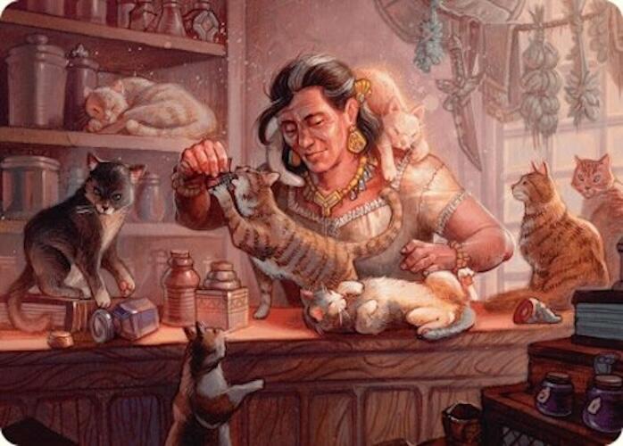 Cat Collector Art Card (1/54) [Foundations Art Series] | The CG Realm