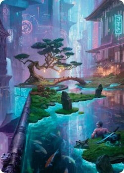 Island Art Card (22/54) [Foundations Art Series] | The CG Realm