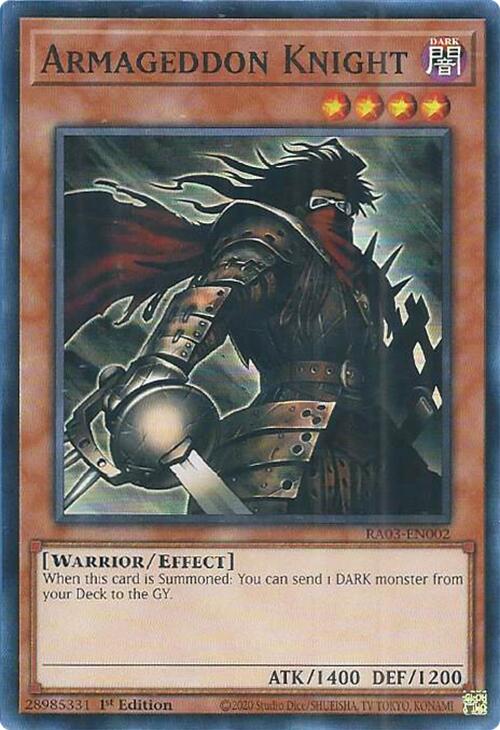 Armageddon Knight [RA03-EN002] Super Rare | The CG Realm
