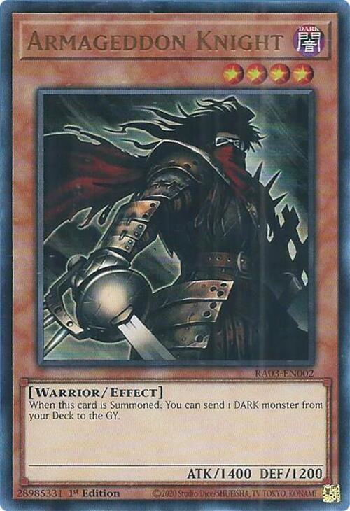 Armageddon Knight (UR) [RA03-EN002] Ultra Rare | The CG Realm