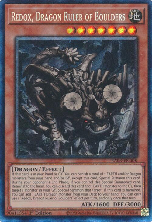 Redox, Dragon Ruler of Boulders (CR) [RA03-EN008] Prismatic Collector's Rare | The CG Realm