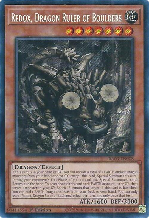 Redox, Dragon Ruler of Boulders (Secret Rare) [RA03-EN008] Secret Rare | The CG Realm