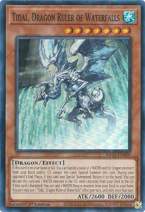 Tidal, Dragon Ruler of Waterfalls [RA03-EN009] Super Rare | The CG Realm