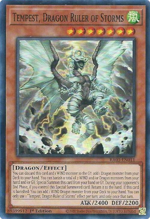 Tempest, Dragon Ruler of Storms [RA03-EN011] Super Rare | The CG Realm