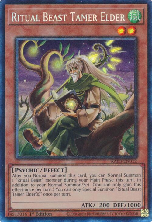 Ritual Beast Tamer Elder (CR) [RA03-EN012] Prismatic Collector's Rare | The CG Realm