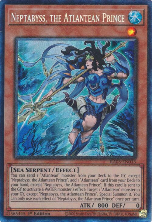 Neptabyss, the Atlantean Prince (CR) [RA03-EN013] Prismatic Collector's Rare | The CG Realm
