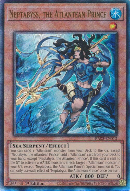 Neptabyss, the Atlantean Prince (UTR) [RA03-EN013] Prismatic Ultimate Rare | The CG Realm