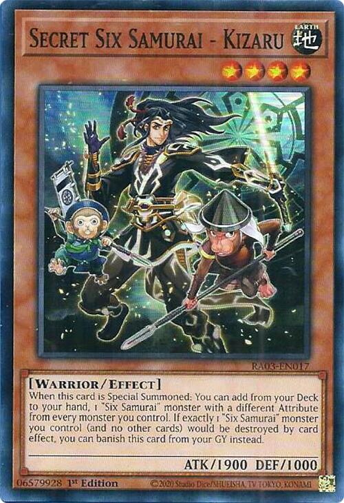 Secret Six Samurai - Kizaru [RA03-EN017] Super Rare | The CG Realm