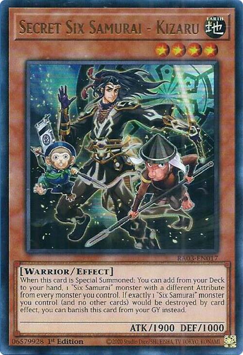 Secret Six Samurai - Kizaru (UR) [RA03-EN017] Ultra Rare | The CG Realm