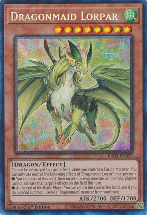 Dragonmaid Lorpar (CR) [RA03-EN022] Prismatic Collector's Rare | The CG Realm