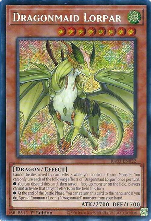 Dragonmaid Lorpar (Secret Rare) [RA03-EN022] Secret Rare | The CG Realm