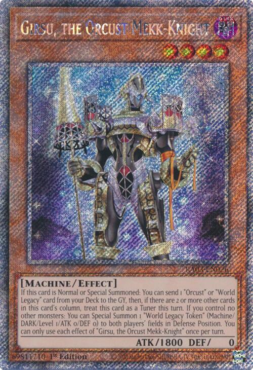 Girsu, the Orcust Mekk-Knight (Platinum Secret Rare) [RA03-EN026] Platinum Secret Rare | The CG Realm