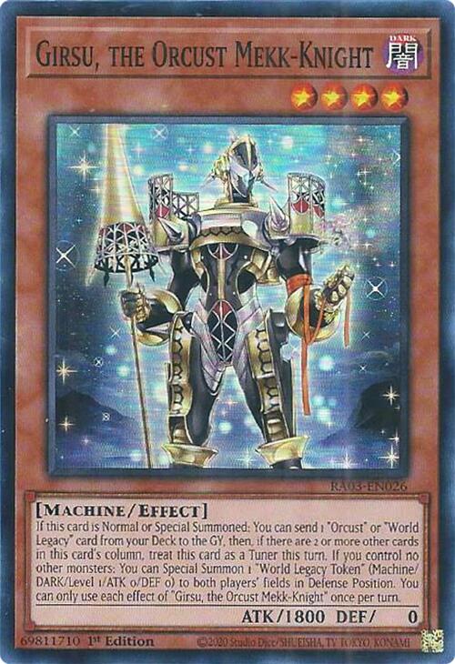 Girsu, the Orcust Mekk-Knight [RA03-EN026] Super Rare | The CG Realm