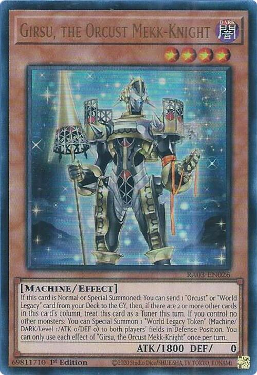 Girsu, the Orcust Mekk-Knight (UR) [RA03-EN026] Ultra Rare | The CG Realm