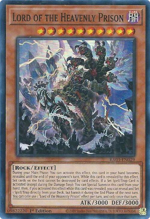 Lord of the Heavenly Prison [RA03-EN029] Super Rare | The CG Realm