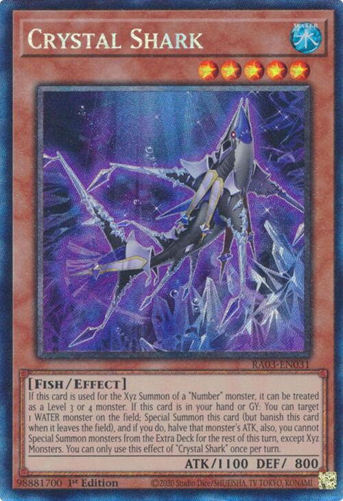 Crystal Shark (CR) [RA03-EN031] Prismatic Collector's Rare | The CG Realm