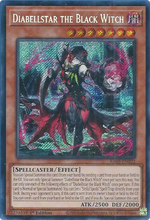Diabellstar the Black Witch (Secret Rare) [RA03-EN032] Secret Rare | The CG Realm