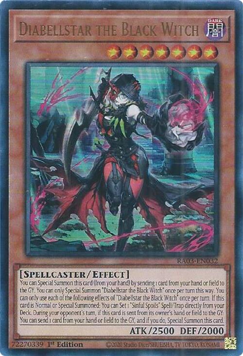 Diabellstar the Black Witch (UR) [RA03-EN032] Ultra Rare | The CG Realm