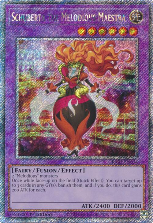 Schuberta the Melodious Maestra (Platinum Secret Rare) [RA03-EN034] Platinum Secret Rare | The CG Realm