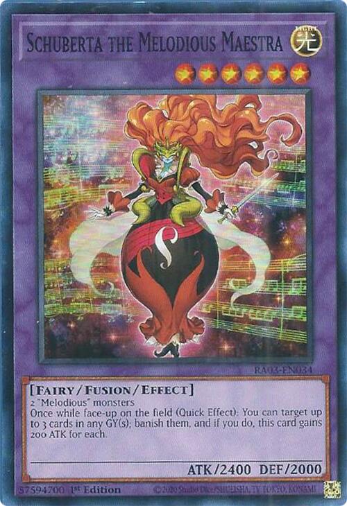 Schuberta the Melodious Maestra [RA03-EN034] Super Rare | The CG Realm