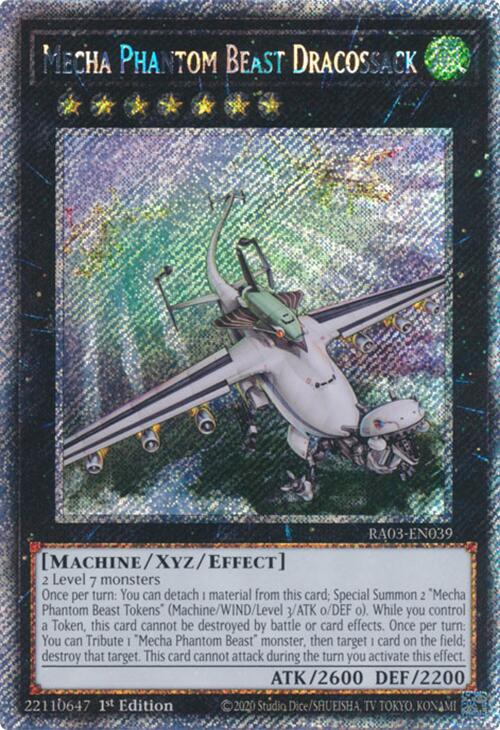 Mecha Phantom Beast Dracossack (Platinum Secret Rare) [RA03-EN039] Platinum Secret Rare | The CG Realm