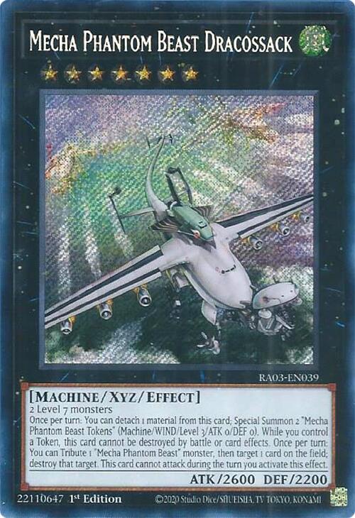 Mecha Phantom Beast Dracossack (Secret Rare) [RA03-EN039] Secret Rare | The CG Realm